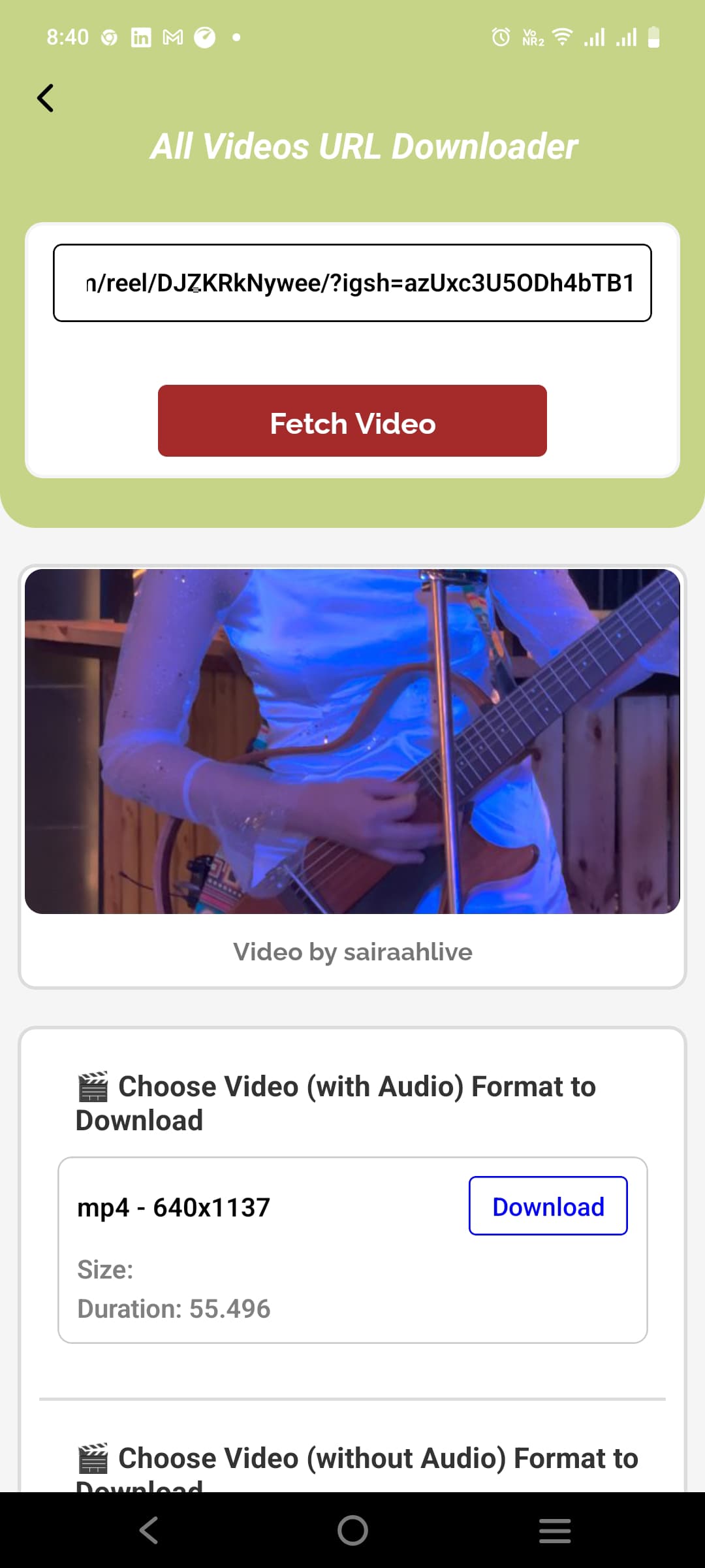 Video Downloader App screenshot 2