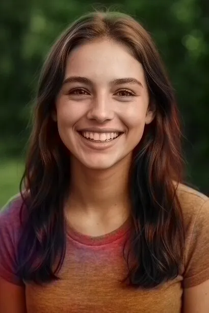 The same portrait after colorizing