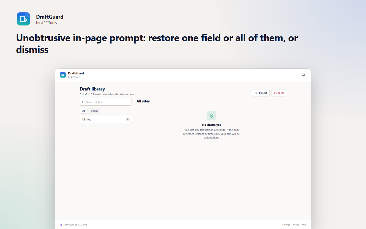 DraftGuard: library